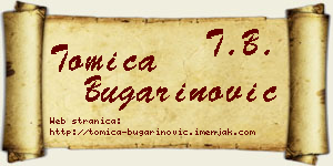 Tomica Bugarinović vizit kartica